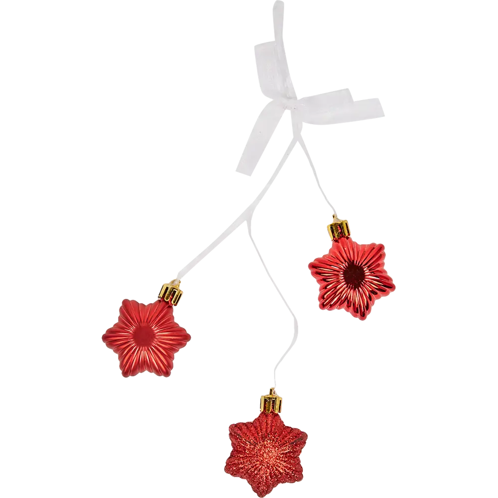 Фото Елочное украшение «Звездочки» 30 см красный Фото Елочное украшение «Звездочки» 30 см красный