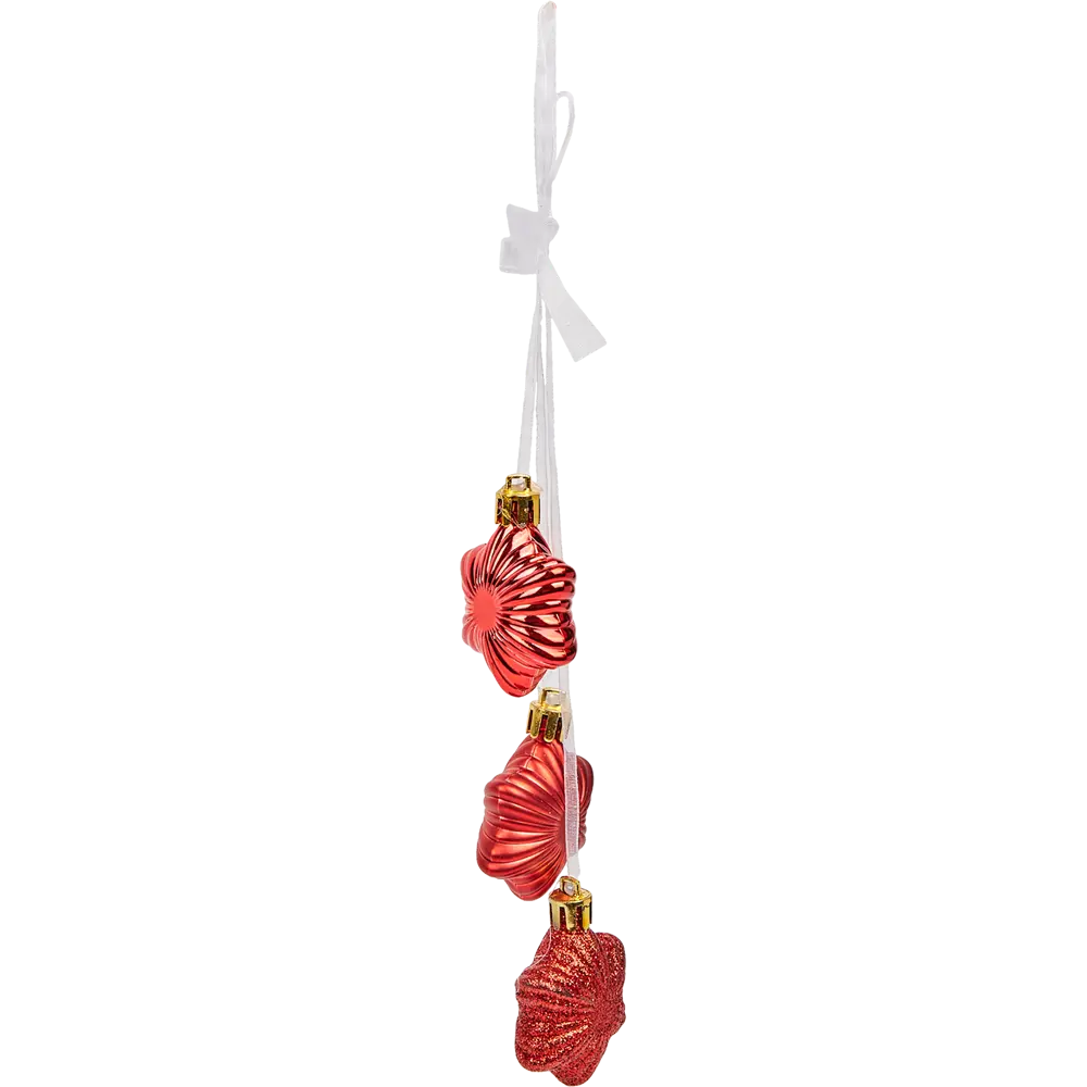 Фото 2 Елочное украшение «Звездочки» 30 см красный Фото 2 Елочное украшение «Звездочки» 30 см красный