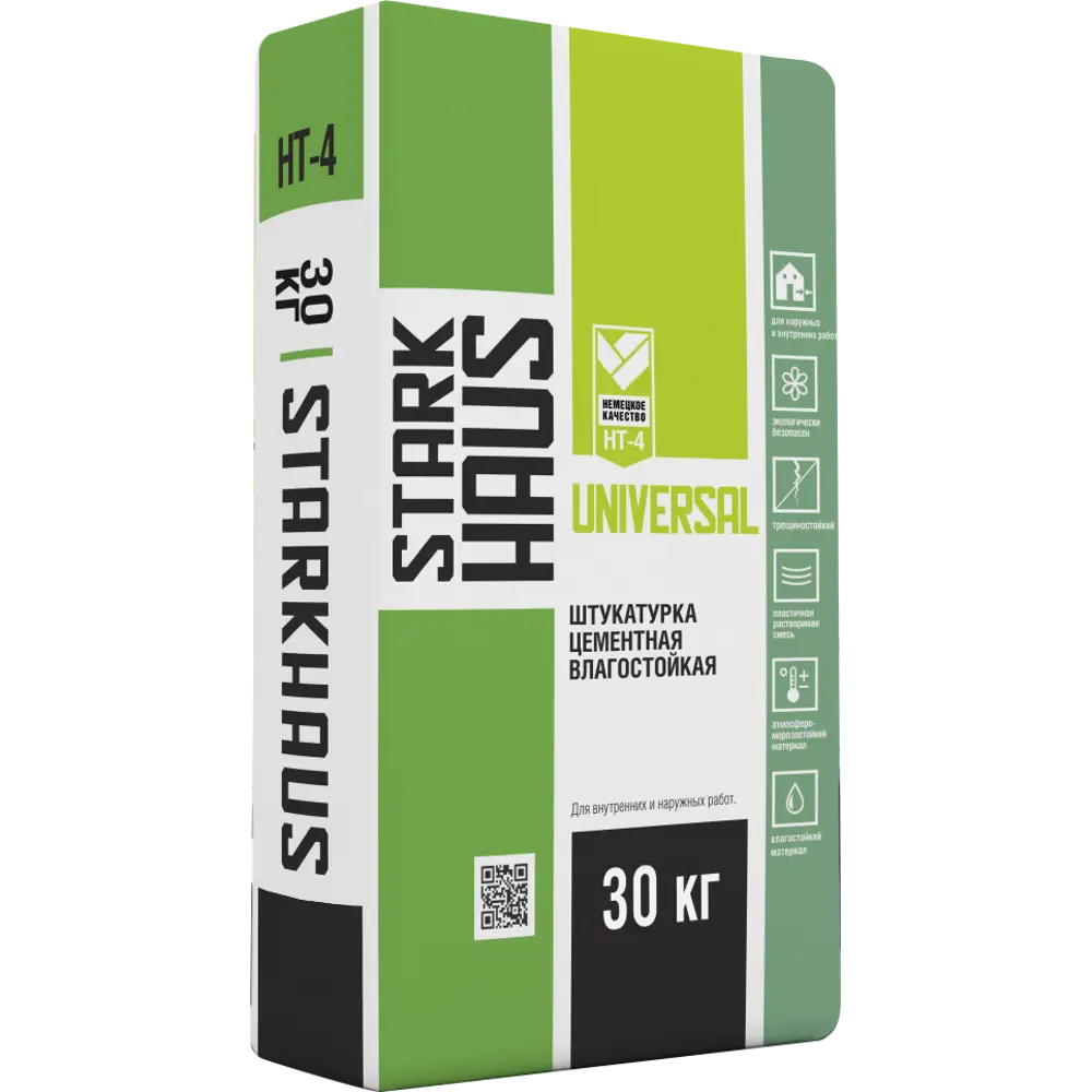 Фото Штукатурка цементная Starkhaus Light HT-4 30 кг Фото Штукатурка цементная Starkhaus Light HT-4 30 кг