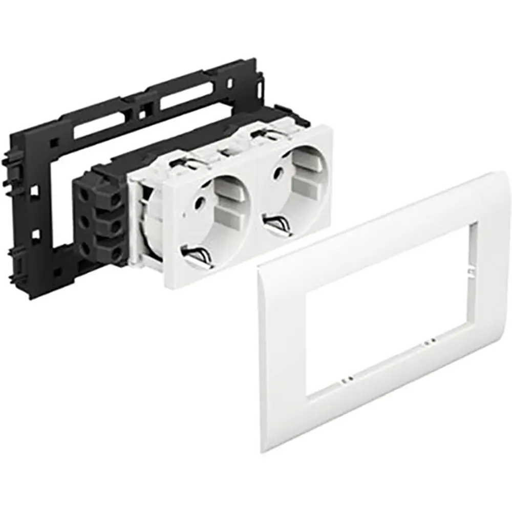 Фото Суппорт Legrand Metra 4 модуля 85х50 мм белый 638072 Фото Суппорт Legrand Metra 4 модуля 85х50 мм белый 638072