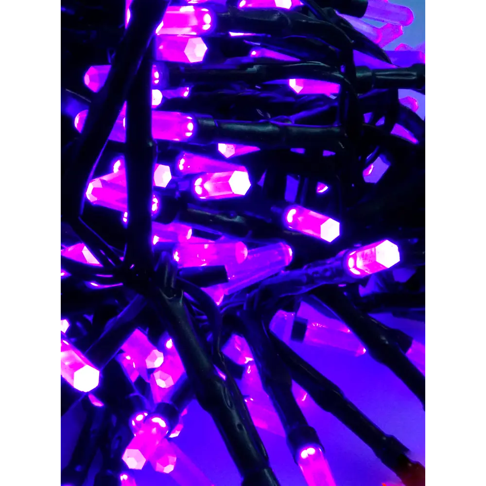 Фото Электрогирлянда Магия Праздника Внутренний/наружный 200см 200LED Фиолетовый Фото Электрогирлянда Магия Праздника Внутренний/наружный 200см 200LED Фиолетовый