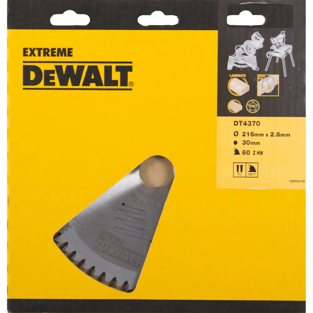 Фото Диск пильный Dewalt Extreme по дереву 216x30x60 мм WZ -5 Фото Диск пильный Dewalt Extreme по дереву 216x30x60 мм WZ -5