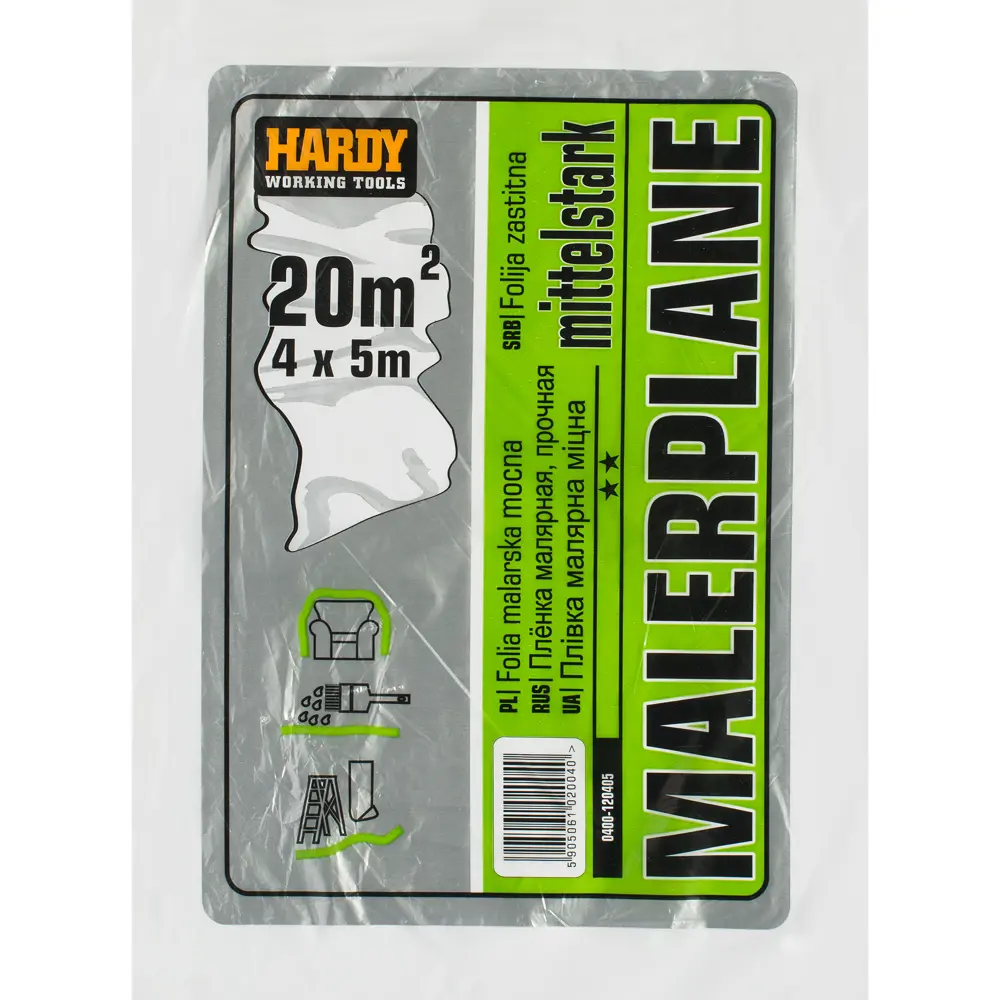 Фото Защитная пленка 7 мкм HARDY HDPE 4 м х 12.5 м Фото Защитная пленка 7 мкм HARDY HDPE 4 м х 12.5 м