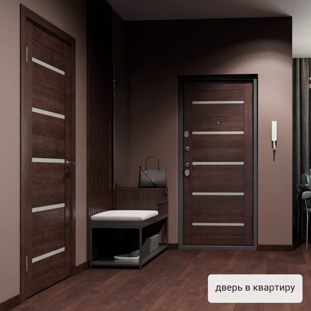 Фото 18 Дверь входная металлическая Страйд, 860 мм, левая, цвет дукато акация