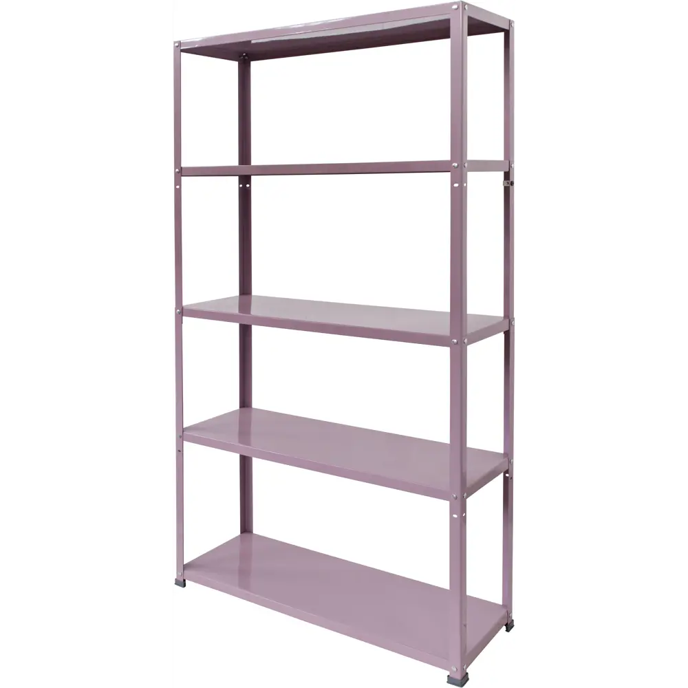 Фото Стеллаж AR Shelving 4 секции 90x30x175 см сталь цвет лиловый Фото Стеллаж AR Shelving 4 секции 90x30x175 см сталь цвет лиловый
