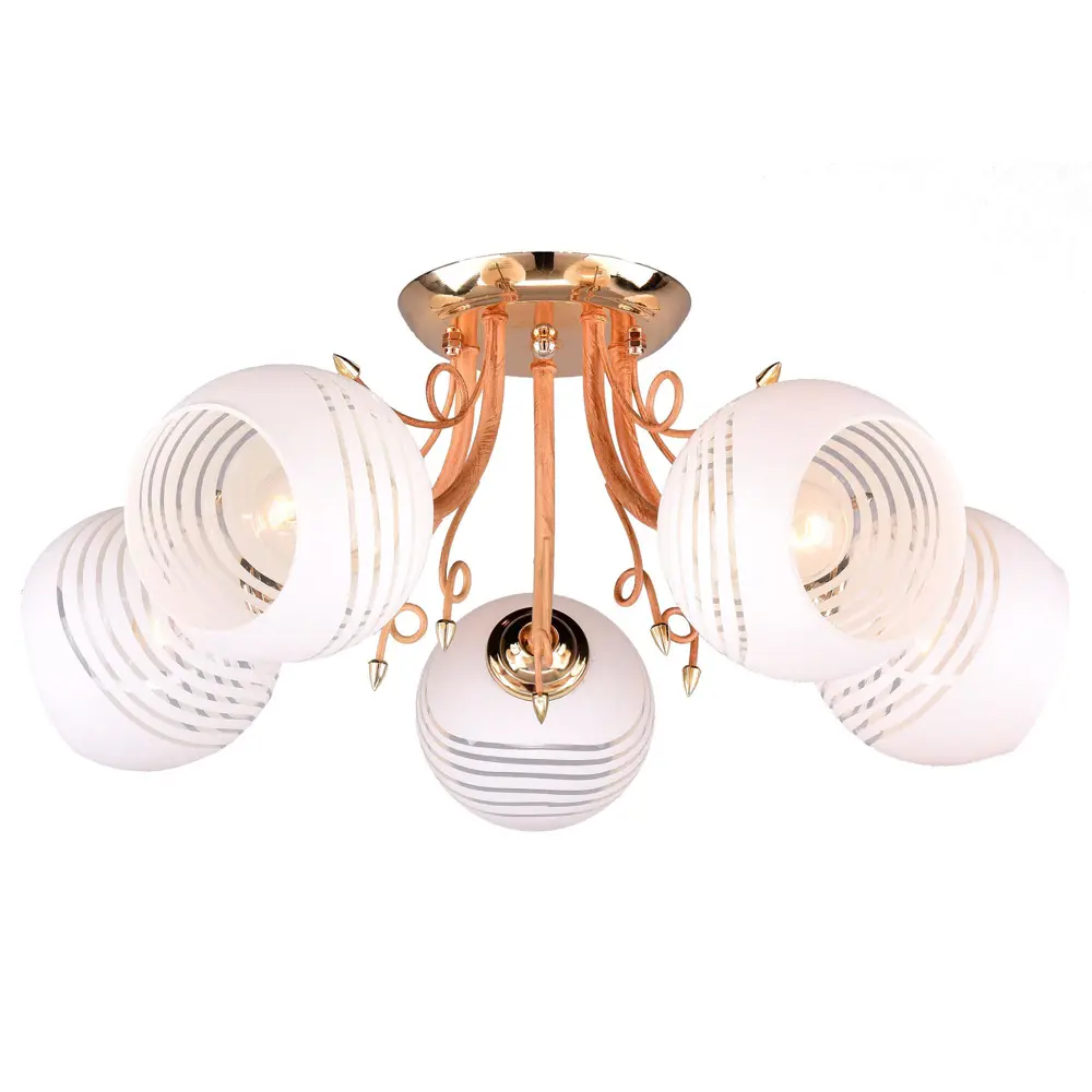 Фото 4 Люстра потолочная РОССВЕТ 5 ламп 16 м² цвет дерево Фото 4 Люстра потолочная РОССВЕТ 5 ламп 16 м² цвет дерево