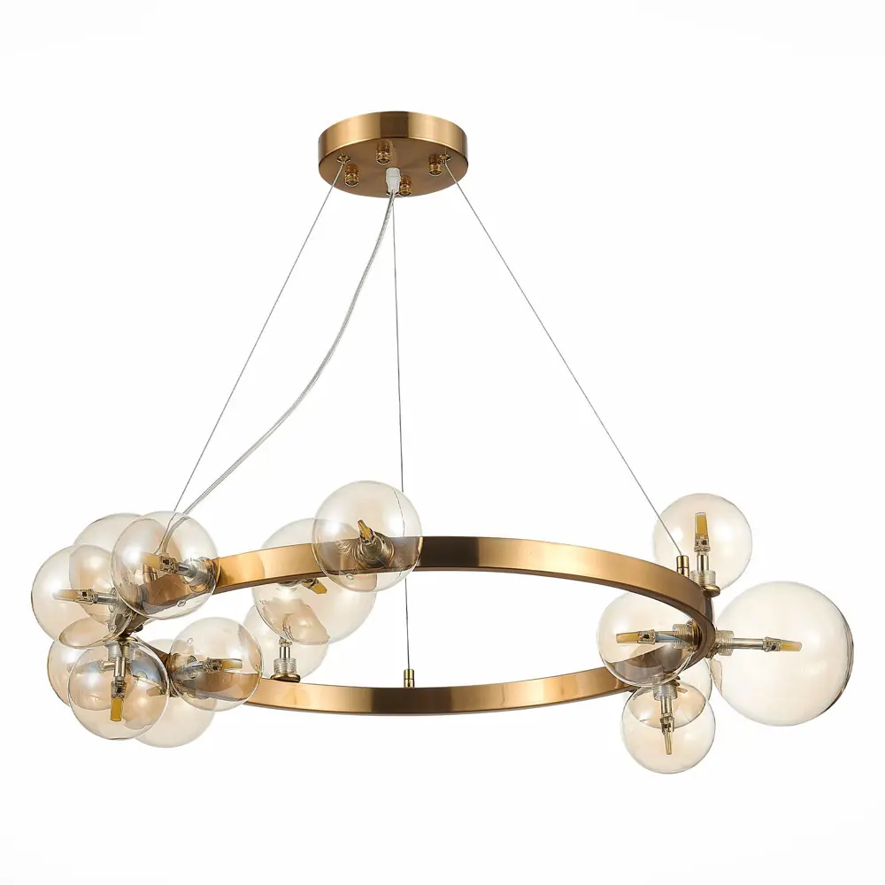 Фото 2 Светильник подвесной светодиодный ST LUCE NECTON 15 м² нейтральный белый свет цвет бронза Фото 2 Светильник подвесной светодиодный ST LUCE NECTON 15 м² нейтральный белый свет цвет бронза