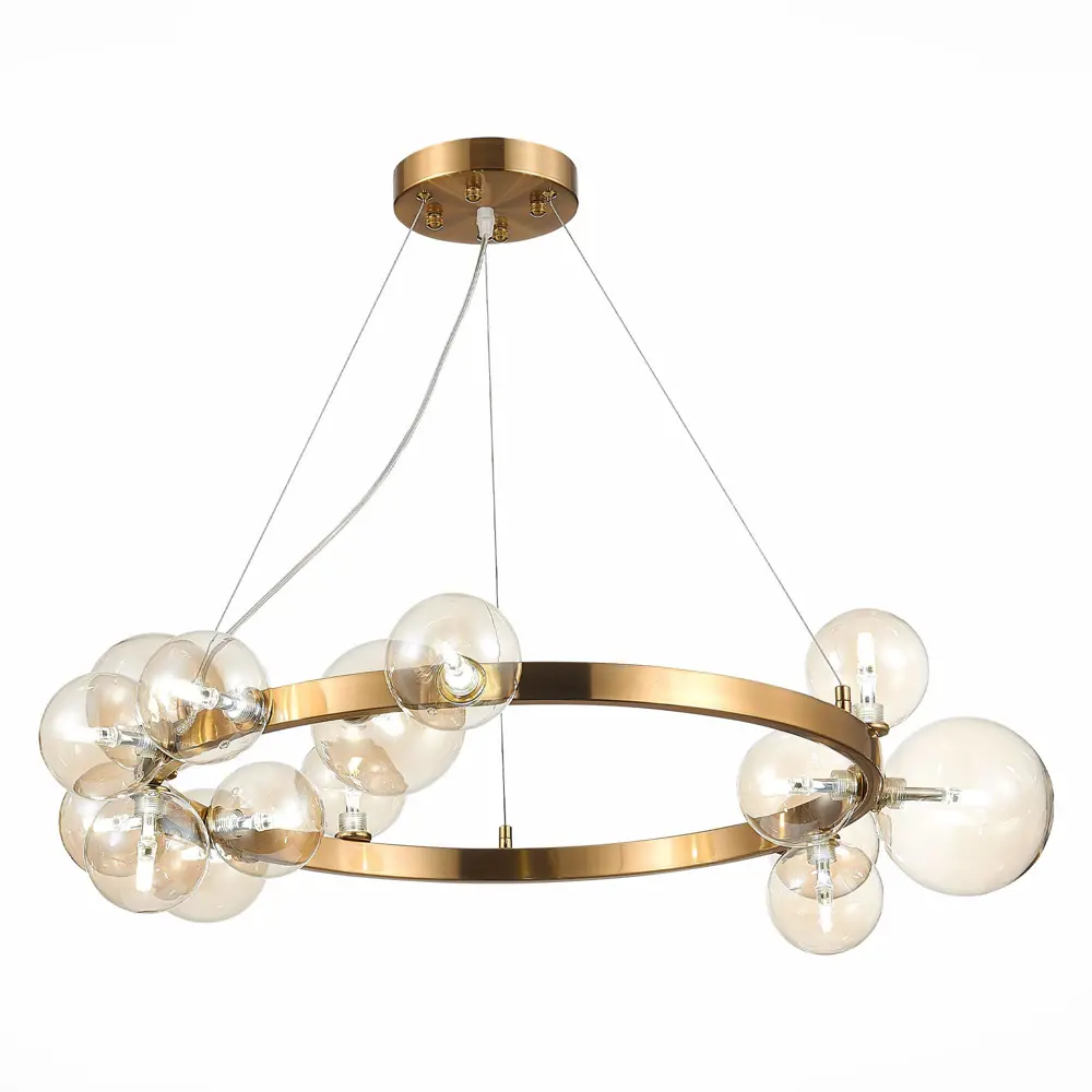 Фото Светильник подвесной светодиодный ST LUCE NECTON 15 м² нейтральный белый свет цвет бронза Фото Светильник подвесной светодиодный ST LUCE NECTON 15 м² нейтральный белый свет цвет бронза