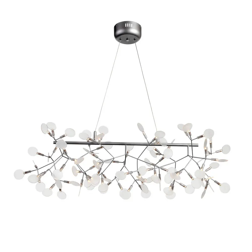 Фото 3 Светильник подвесной светодиодный ST LUCE RAFINA SL379.103.81 14 м² нейтральный белый свет цвет серебряный Фото 3 Светильник подвесной светодиодный ST LUCE RAFINA SL379.103.81 14 м² нейтральный белый свет цвет серебряный