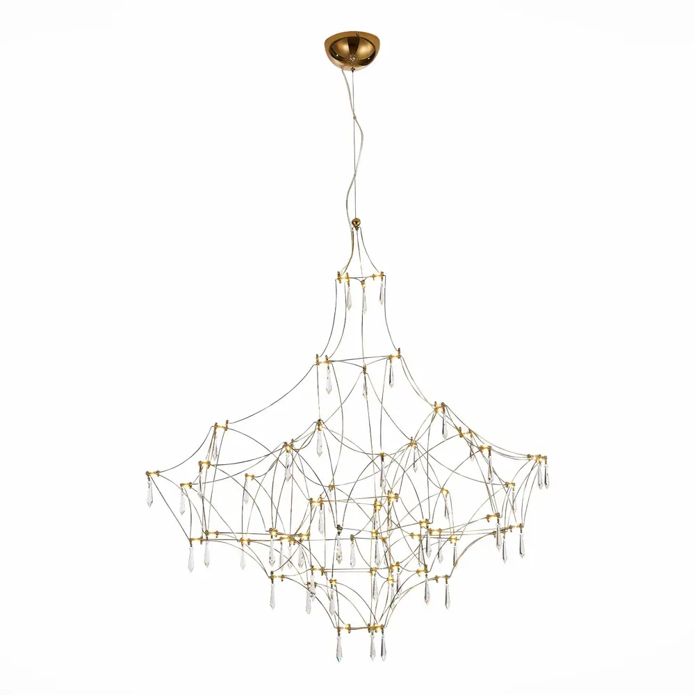 Фото Светильник подвесной светодиодный ST LUCE GRAVETTA SL797.203.114 18 м² нейтральный белый свет цвет золотой Фото Светильник подвесной светодиодный ST LUCE GRAVETTA SL797.203.114 18 м² нейтральный белый свет цвет золотой