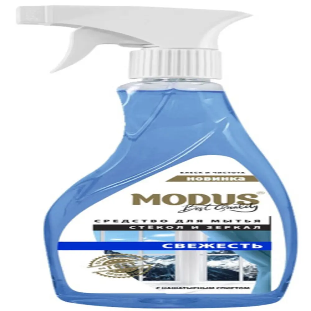 Фото Моющее средство для стекол и зеркал Modus Свежесть 0.5 л Фото Моющее средство для стекол и зеркал Modus Свежесть 0.5 л