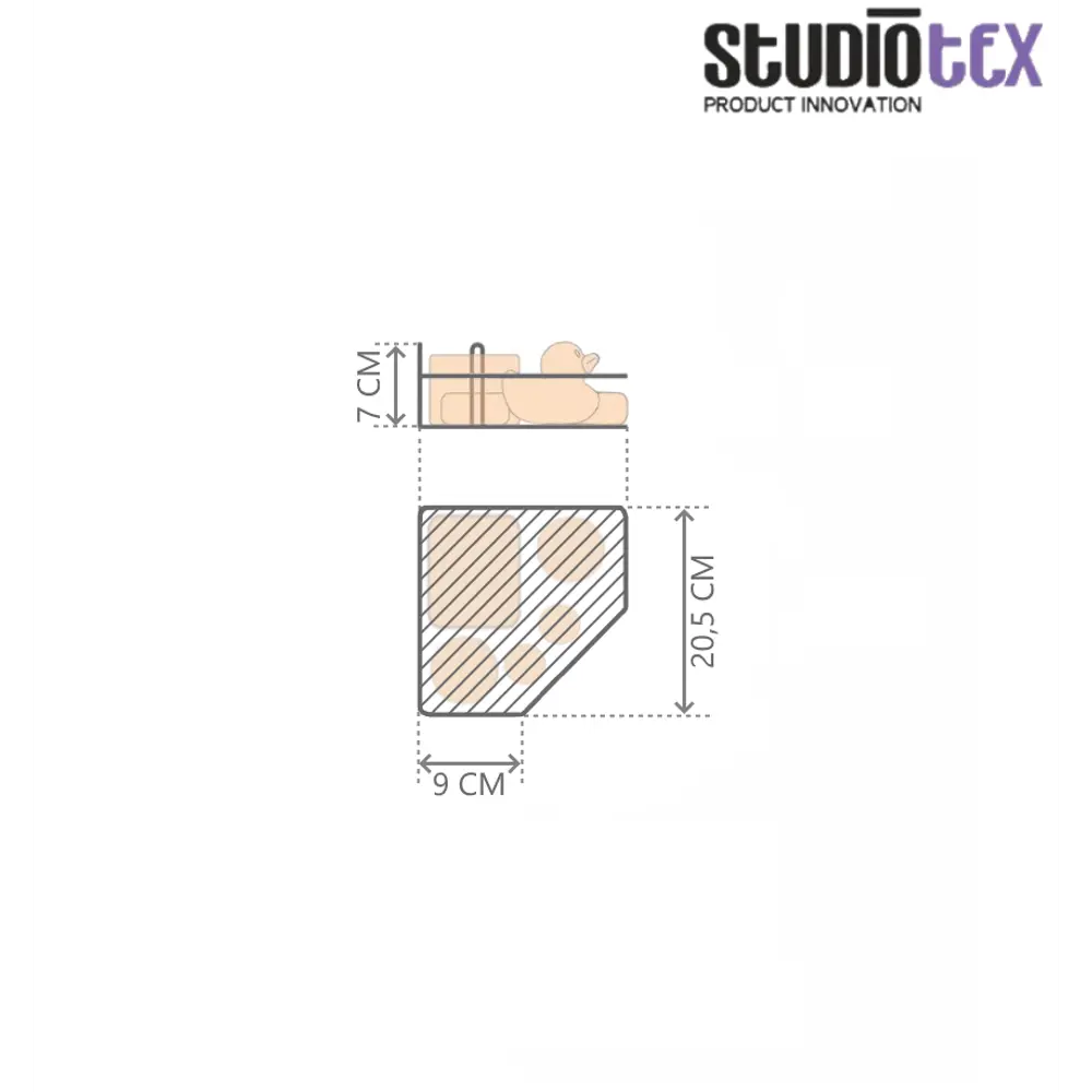Фото 2 Подвесная полка для ванной Studiotex BCT0100 Basic 6127069 Фото 2 Подвесная полка для ванной Studiotex BCT0100 Basic 6127069