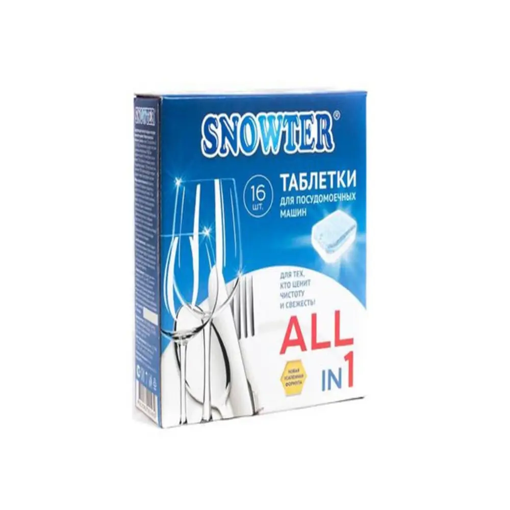 Фото Таблетки Snowter для посудомоечных машин 16 шт х20 г Фото Таблетки Snowter для посудомоечных машин 16 шт х20 г