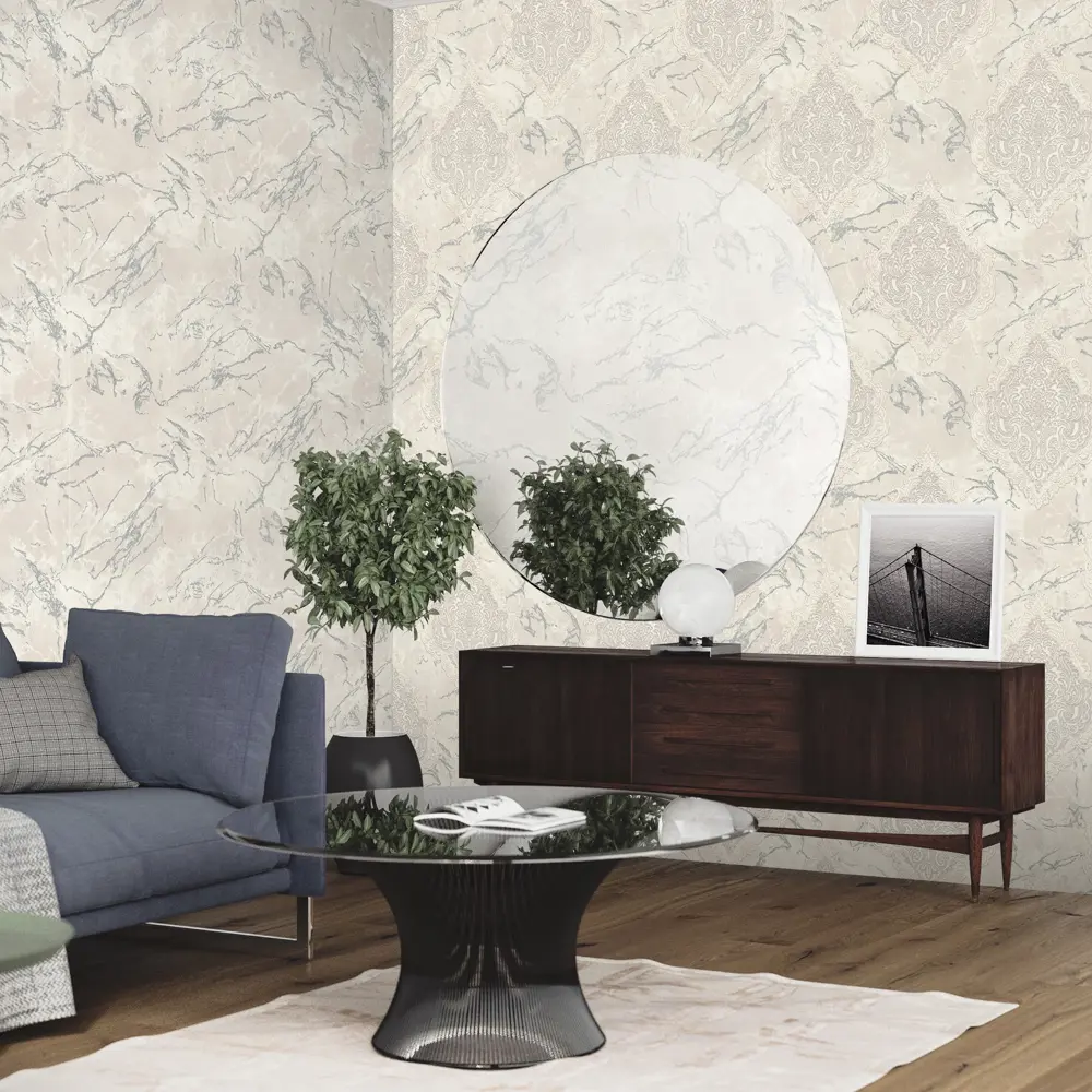 Фото 4 Обои флизелиновые Euro Decor Sultan белые 1.06 м 7135-00 Фото 4 Обои флизелиновые Euro Decor Sultan белые 1.06 м 7135-00