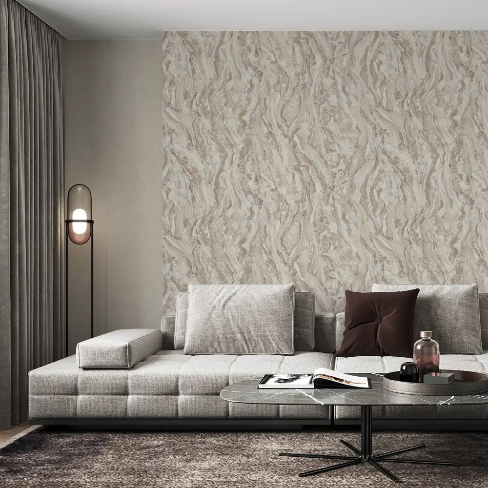 Фото 3 Обои флизелиновые Palitra Home Onyx бежевые 1.06 м HC71793-24 Фото 3 Обои флизелиновые Palitra Home Onyx бежевые 1.06 м HC71793-24