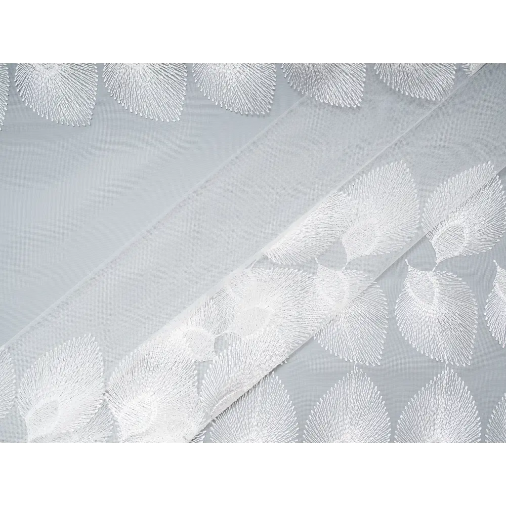 Фото 2 Тюль Пегас YML1208 на шторной ленте 270x400 см, цвет белый Фото 2 Тюль Пегас YML1208 на шторной ленте 270x400 см, цвет белый