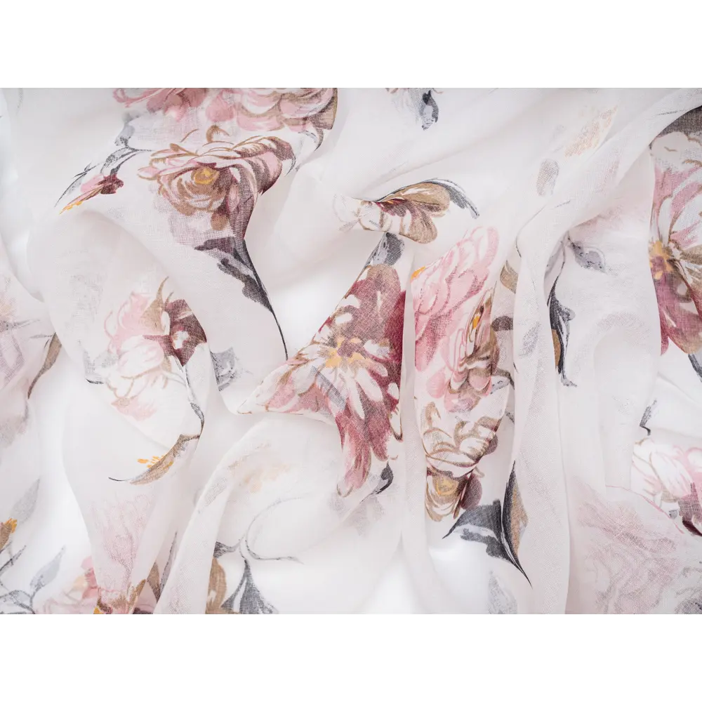 Фото 2 Тюль батист "Грейс" 300x260 цвет фиолетовый, на шторной ленте