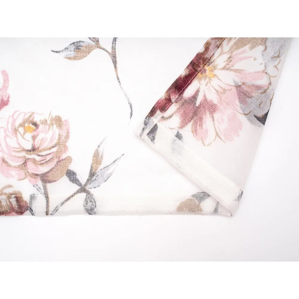 Фото 4 Тюль батист "Грейс" 300x260 цвет фиолетовый, на шторной ленте