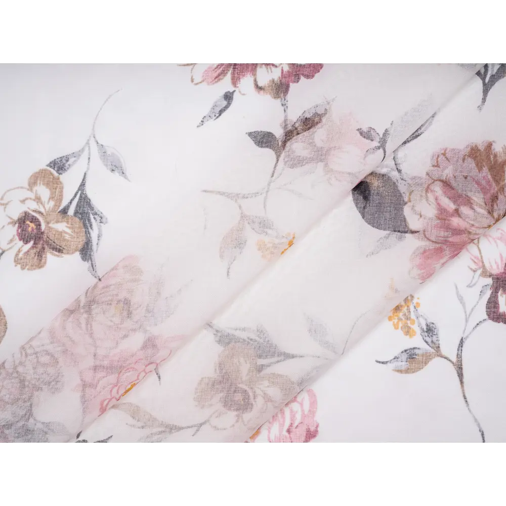 Фото 3 Тюль батист "Грейс" 300x270 цвет фиолетовый, на шторной ленте