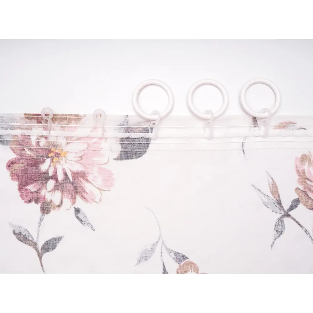 Фото 6 Тюль батист "Грейс" 300x270 цвет фиолетовый, на шторной ленте