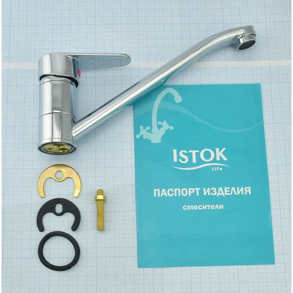 Фото 5 Смеситель для кухни Istok Standard излив 12 см цвет хром 0402.716 Фото 5 Смеситель для кухни Istok Standard излив 12 см цвет хром 0402.716