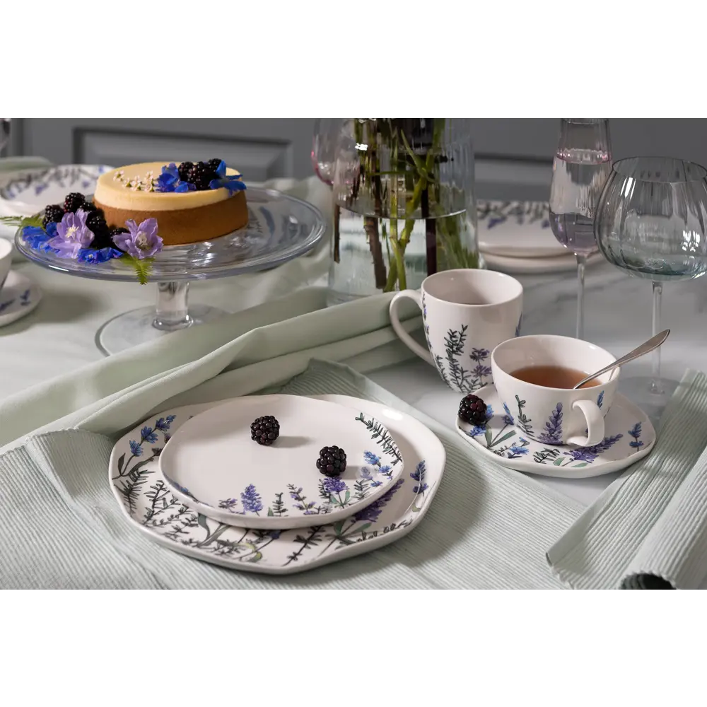 Фото 13 Тарелка круглая 26 см LIBERTY JONES Floral фарфор белый Фото 13 Тарелка круглая 26 см LIBERTY JONES Floral фарфор белый