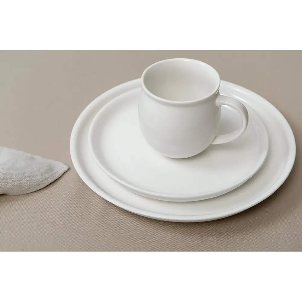 Фото 14 Тарелка круглая 26 см LIBERTY JONES Milky Cloud фарфор белый