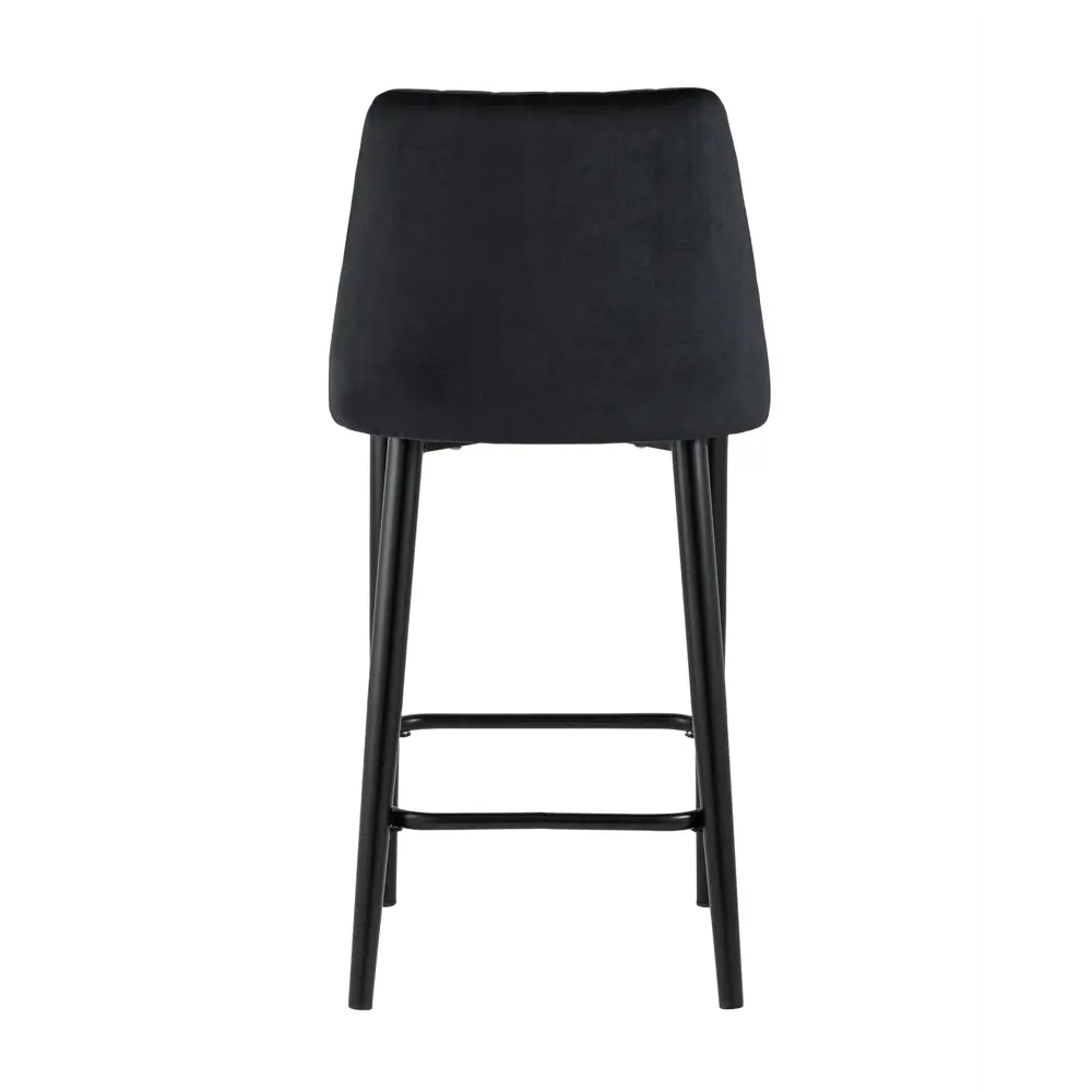 Фото 3 Стул барный 47х98х51 см Стул Груп Диего велюр черный Фото 3 Стул барный 47х98х51 см Стул Груп Диего велюр черный