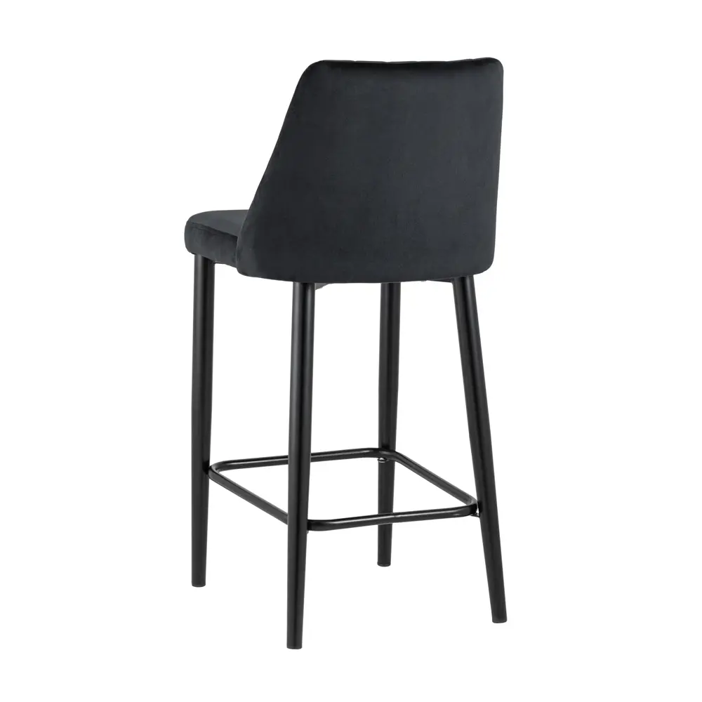 Фото 4 Стул барный 47х98х51 см Стул Груп Диего велюр черный Фото 4 Стул барный 47х98х51 см Стул Груп Диего велюр черный