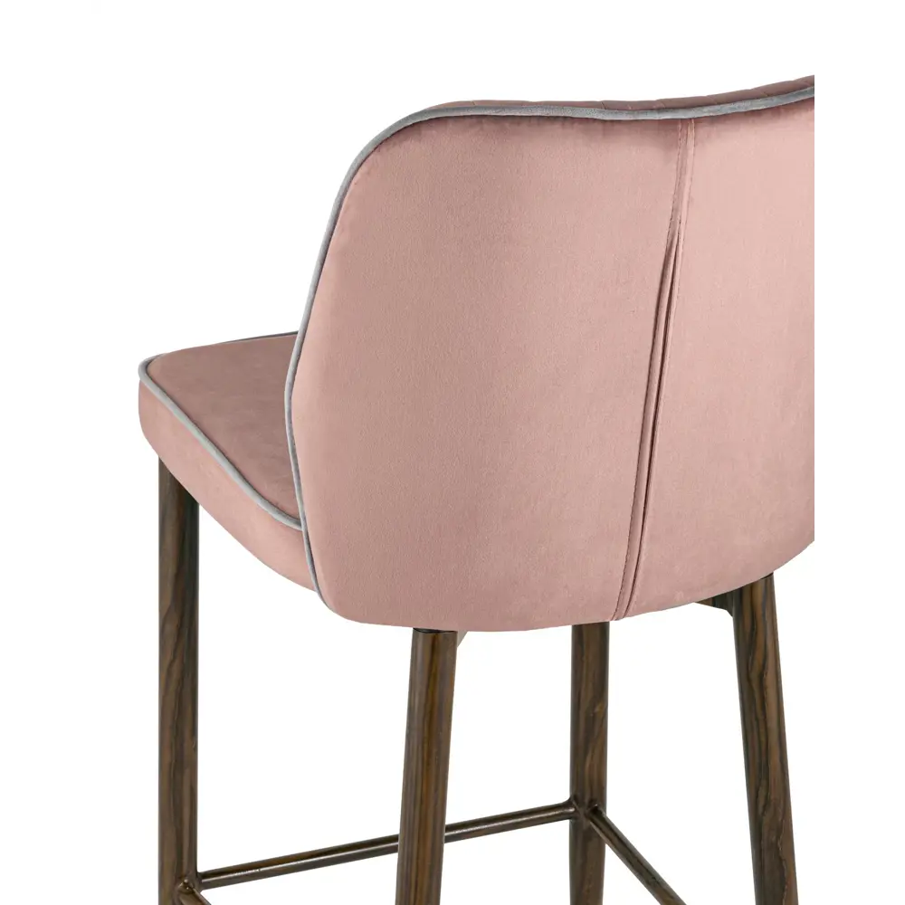 Фото 5 Стул барный 44x96x56 см Стул Груп Лоренс велюр розовый Фото 5 Стул барный 44x96x56 см Стул Груп Лоренс велюр розовый