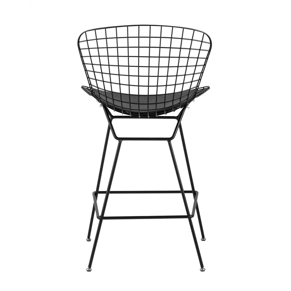 Фото 3 Стул барный 53x94x68 см Стул Груп Bertoia экокожа черный Фото 3 Стул барный 53x94x68 см Стул Груп Bertoia экокожа черный