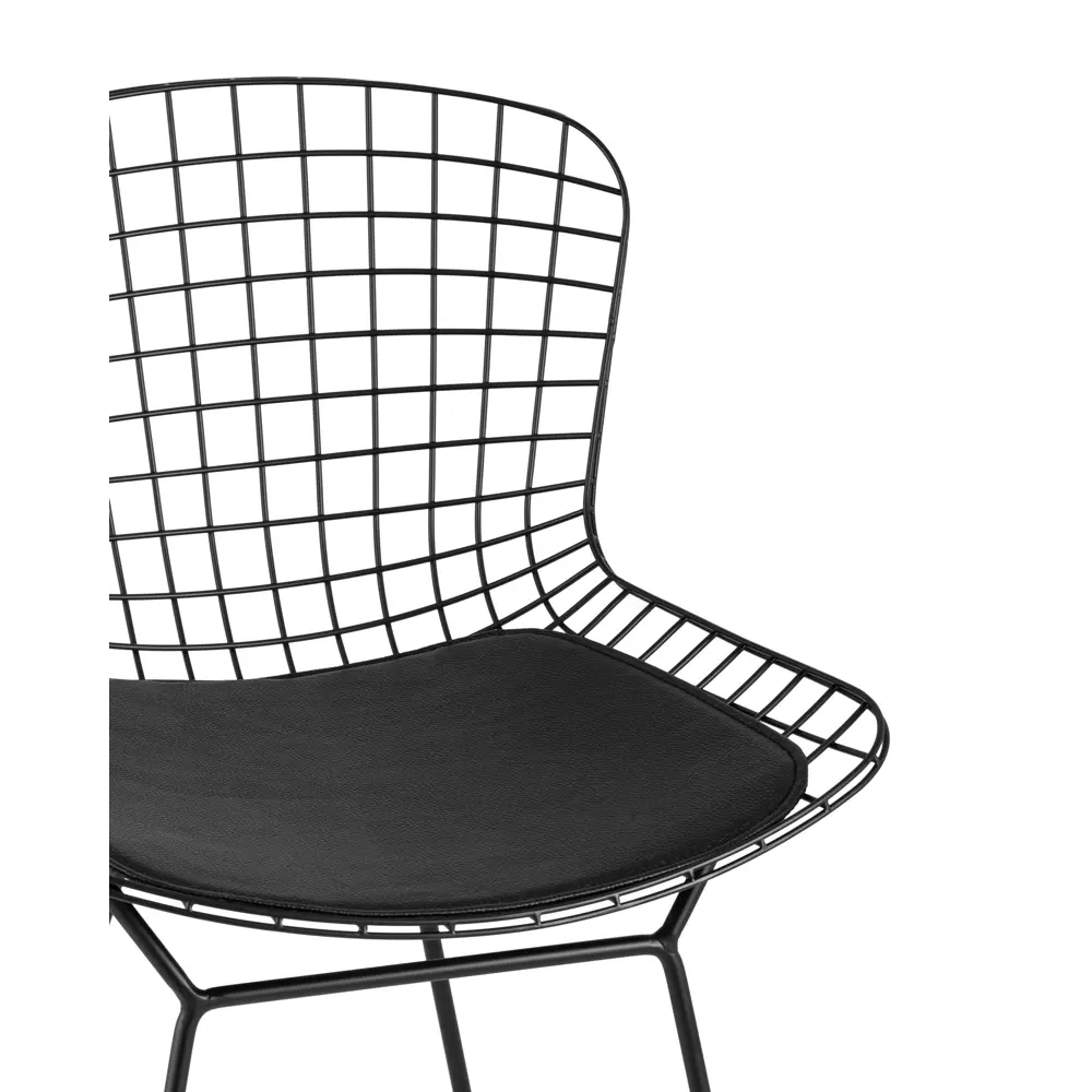 Фото 6 Стул барный 53x94x68 см Стул Груп Bertoia экокожа черный Фото 6 Стул барный 53x94x68 см Стул Груп Bertoia экокожа черный