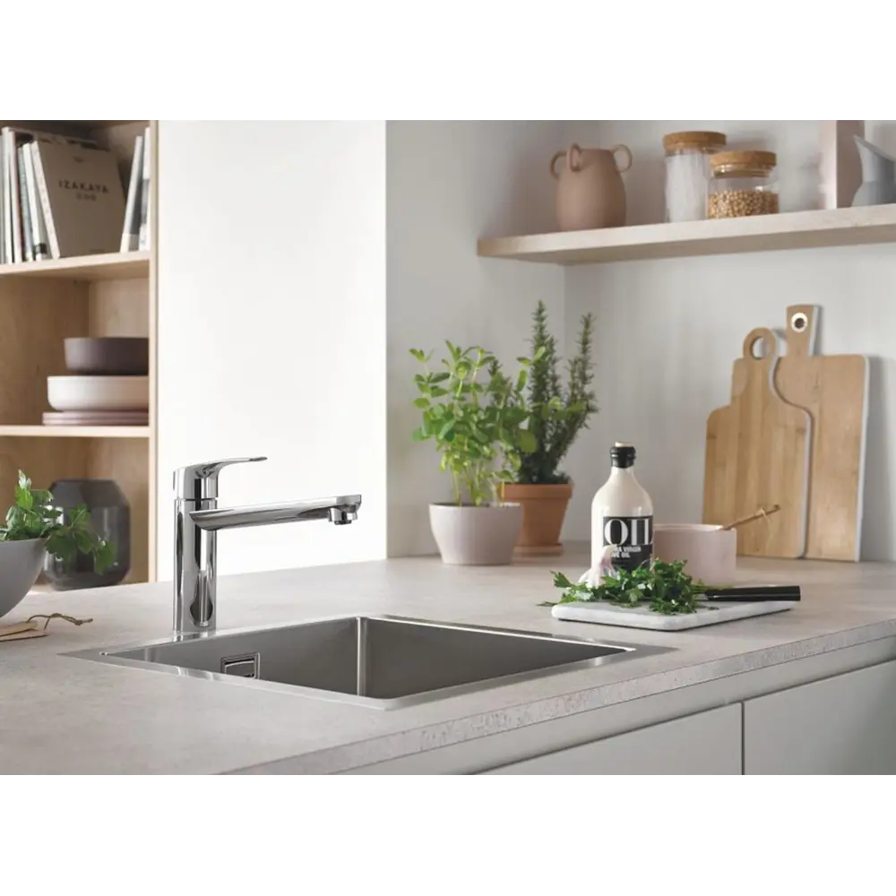 Фото 7 Мойка квадратная 47x20x47 см Grohe K700 нержавеющая сталь цвет сталь Фото 7 Мойка квадратная 47x20x47 см Grohe K700 нержавеющая сталь цвет сталь