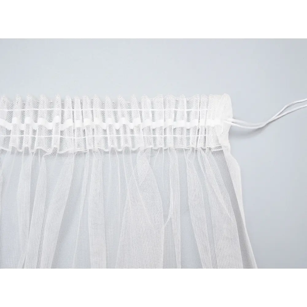 Фото 7 Тюль "Зара" 500x270 цвет белый, золотой на шторной ленте Фото 7 Тюль "Зара" 500x270 цвет белый, золотой на шторной ленте