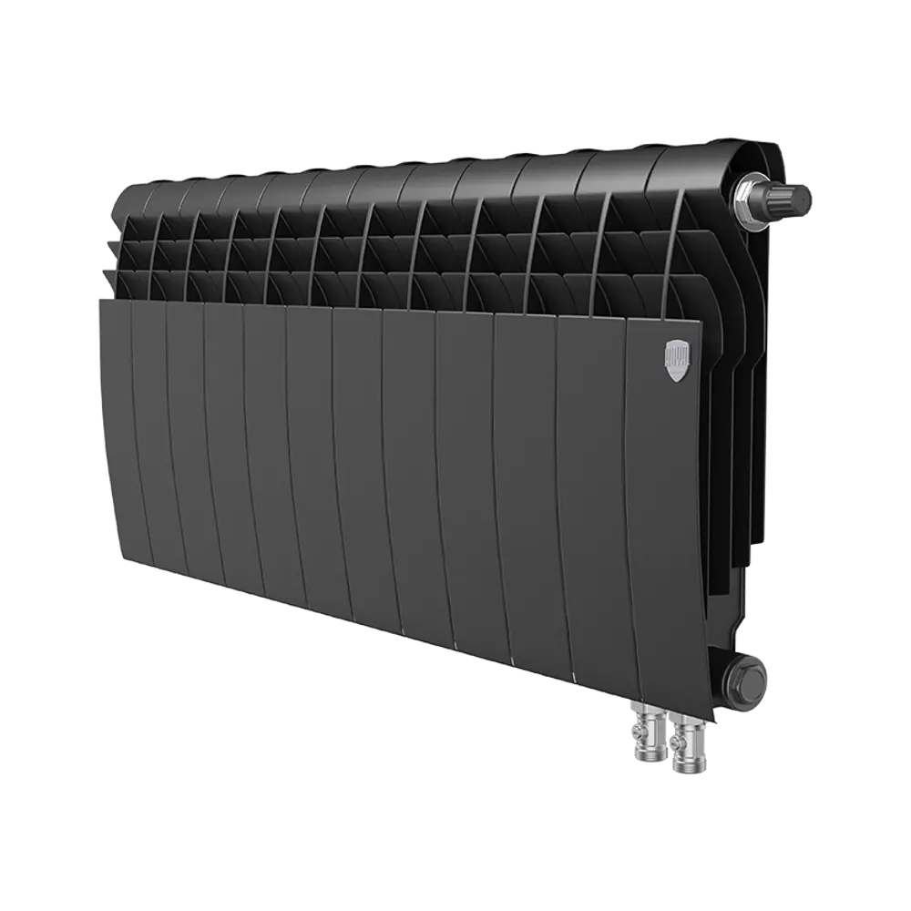 Фото 2 Радиатор секционный Royal Thermo Biliner RTBNSVR35012 350/87 12 секций нижнее правое подключение биметалл черный Фото 2 Радиатор секционный Royal Thermo Biliner RTBNSVR35012 350/87 12 секций нижнее правое подключение биметалл черный