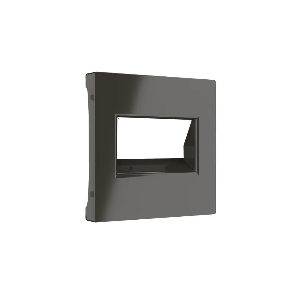 Фото 2 Накладка Werkel для двойной розетки Еthernet RJ-45 серо-коричневый Фото 2 Накладка Werkel для двойной розетки Еthernet RJ-45 серо-коричневый