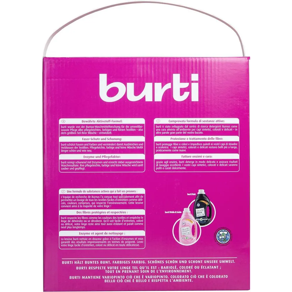 Фото Стиральный порошок Burti для цветного и тонкого белья 4.312 кг Фото Стиральный порошок Burti для цветного и тонкого белья 4.312 кг