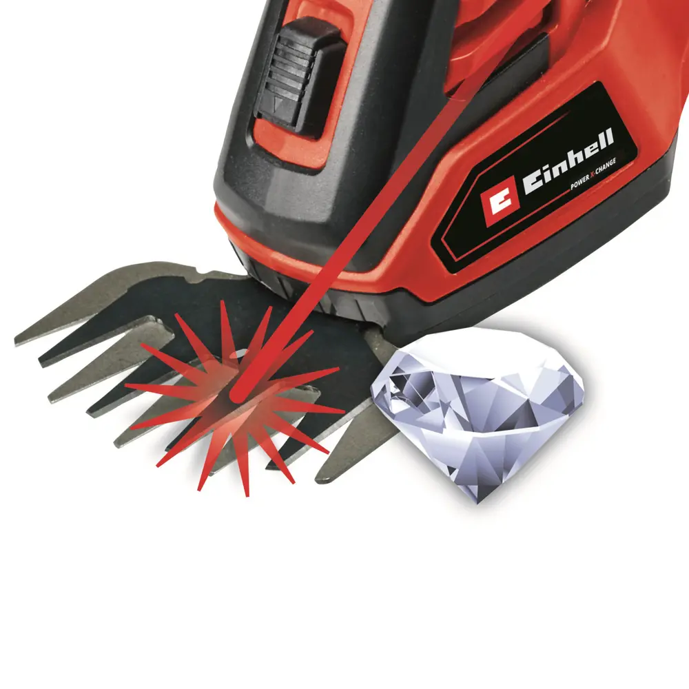 Фото 2 Кусторез аккумуляторный Einhell GE-CG 18/100 Li-Solo 20см Фото 2 Кусторез аккумуляторный Einhell GE-CG 18/100 Li-Solo 20см
