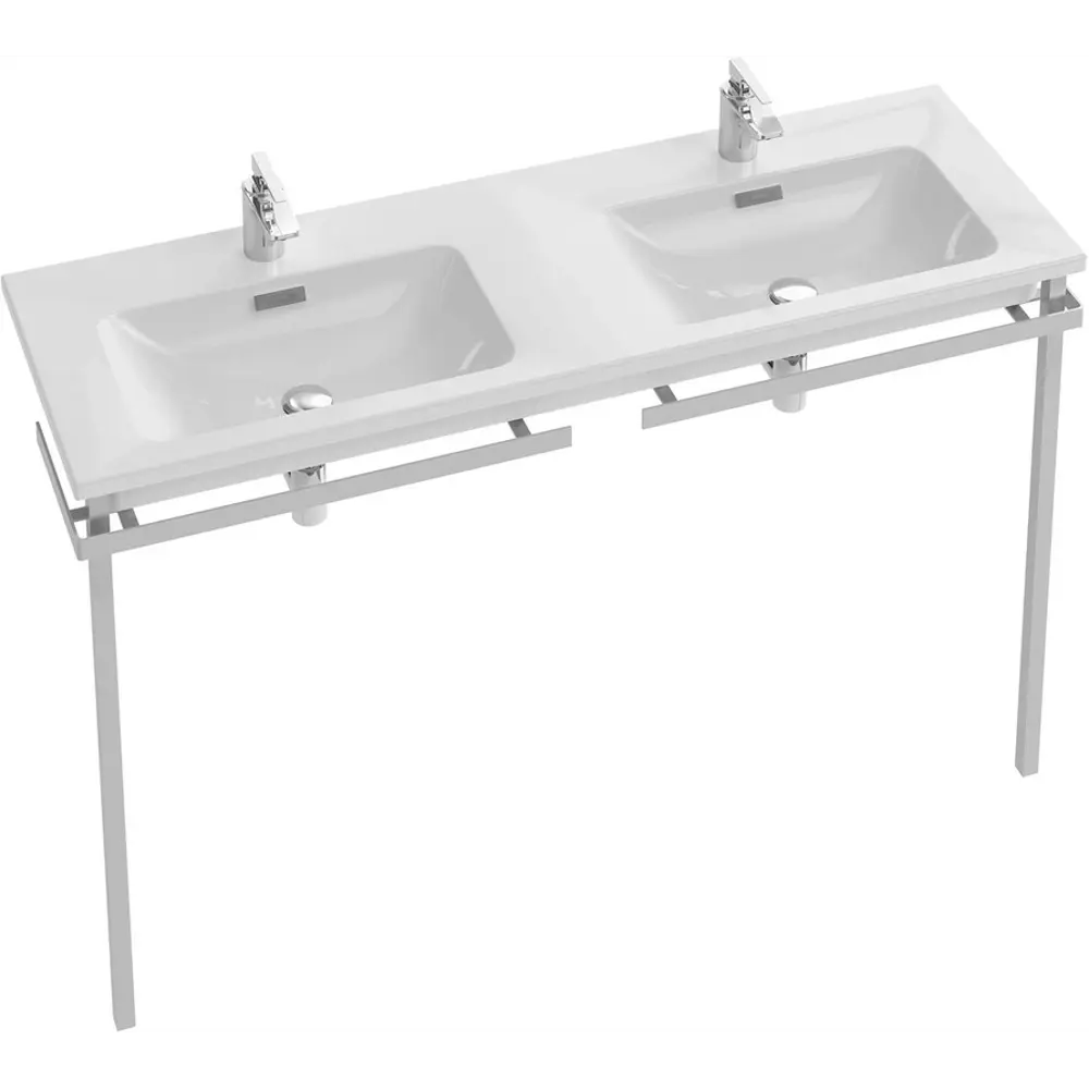 Фото 3 Раковина для двоих Jacob delafon vox Vox 140см цвет белый