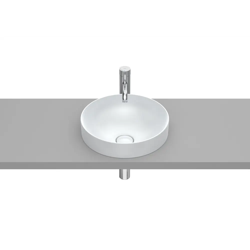 Фото Раковина Roca Inspira Round встраиваемая 37x37 см жемчужный 32752R630 Фото Раковина Roca Inspira Round встраиваемая 37x37 см жемчужный 32752R630