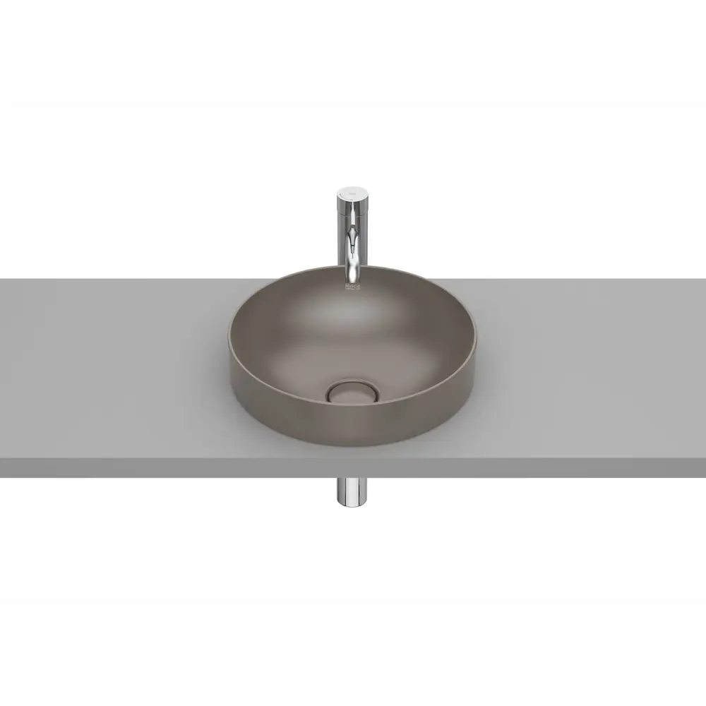 Фото Раковина Roca Inspira Round встраиваемая 37x37 см кофейный 32752R660 Фото Раковина Roca Inspira Round встраиваемая 37x37 см кофейный 32752R660