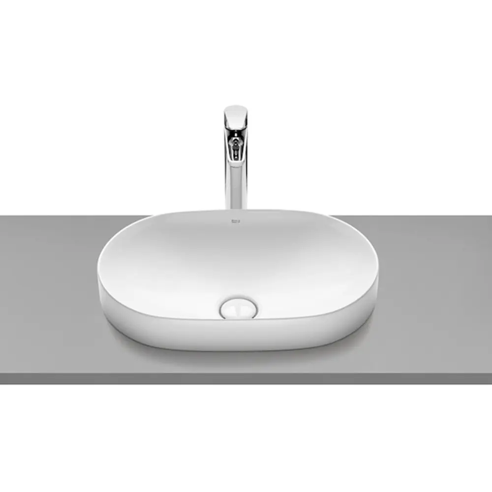 Фото Раковина Roca Inspira Round встраиваемая 55x37 см белый 327527000 Фото Раковина Roca Inspira Round встраиваемая 55x37 см белый 327527000