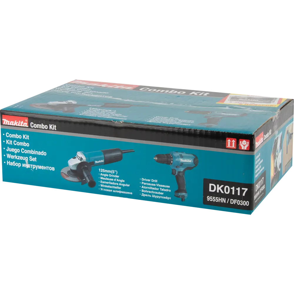 Фото 13 Набор электроинструментов Makita DK0117, дрель DF0300 и УШМ 9555HN Фото 13 Набор электроинструментов Makita DK0117, дрель DF0300 и УШМ 9555HN