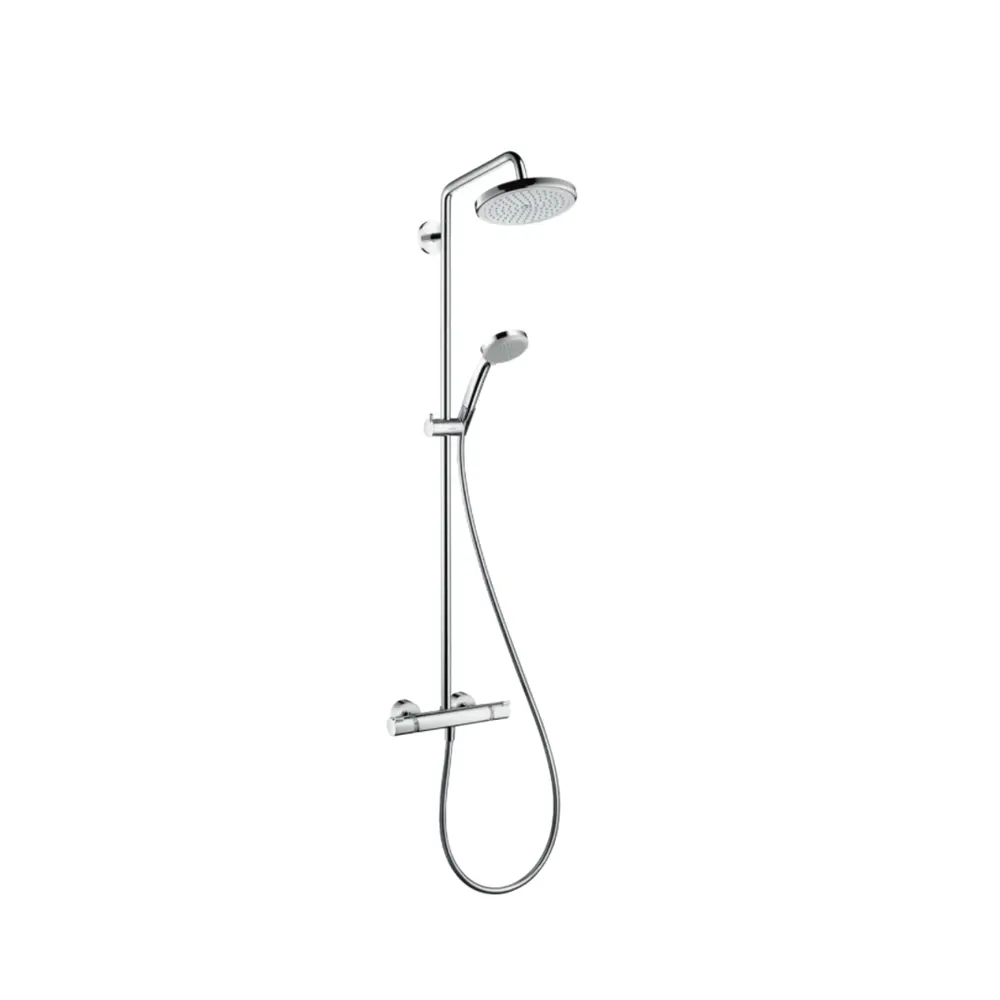 Фото Душевая стойка Hansgrohe Croma 3 режима цвет хром со смесителем