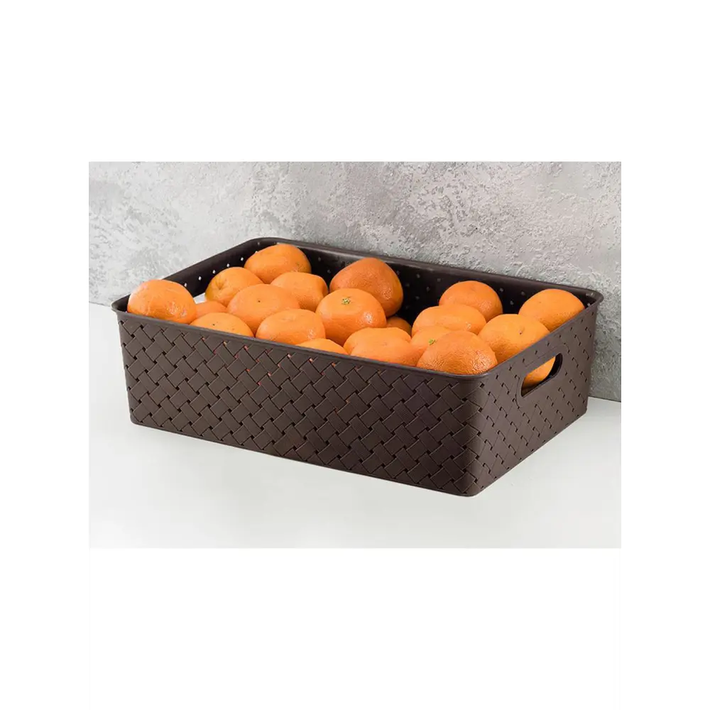 Фото 3 Корзина Violet 811905+3 24.50x16.50x35.50 см полипропилен цвет латте/темно-коричневый 3 шт Фото 3 Корзина Violet 811905+3 24.50x16.50x35.50 см полипропилен цвет латте/темно-коричневый 3 шт