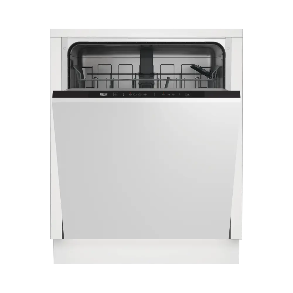 Фото Посудомоечная машина встраиваемая 4 программы 13 комплектов 59.8 см Beko цвет белый DIN14R12 Фото Посудомоечная машина встраиваемая 4 программы 13 комплектов 59.8 см Beko цвет белый DIN14R12