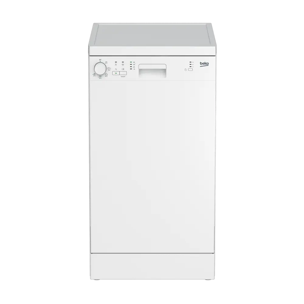 Фото Посудомоечная машина 5 программ 10 комплектов 45 см Beko цвет белый DFS05012W Фото Посудомоечная машина 5 программ 10 комплектов 45 см Beko цвет белый DFS05012W