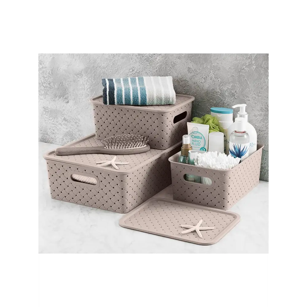 Фото 5 Корзина Violet 811869_6 24.50x16.50x35.50 см полипропилен цвет мокко 6 шт Фото 5 Корзина Violet 811869_6 24.50x16.50x35.50 см полипропилен цвет мокко 6 шт