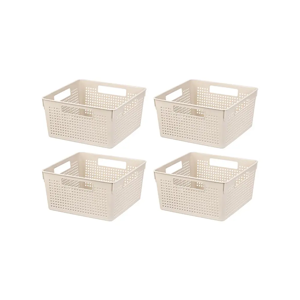 Фото 4 Корзина Violet 811923_4 30.50x27.50x30.50 см полипропилен цвет латте 4 шт
