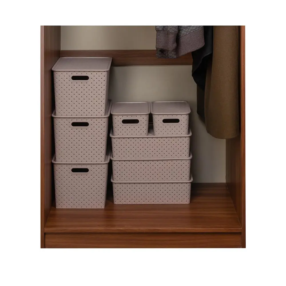 Фото 5 Корзина Violet 811870-2 24.50x16.50x35.50 см полипропилен цвет мокка/темно-коричневый 2 шт Фото 5 Корзина Violet 811870-2 24.50x16.50x35.50 см полипропилен цвет мокка/темно-коричневый 2 шт